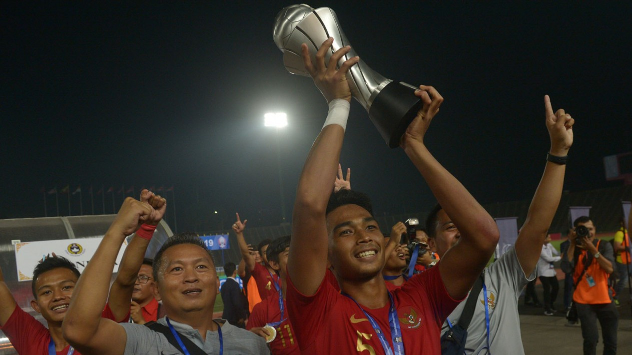 Selebrasi Kemenangan Indonesia Juarai Piala AFF U-22