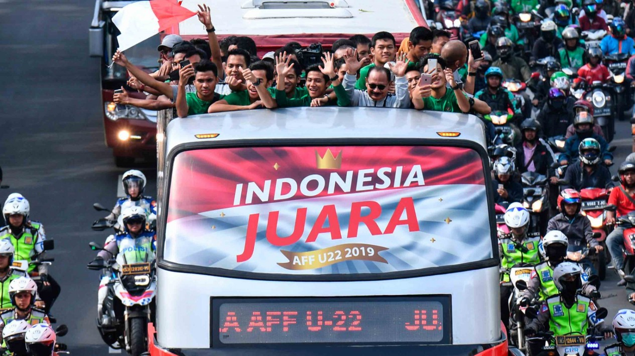 Kemeriahan Konvoi Kemenangan Timnas U-22
