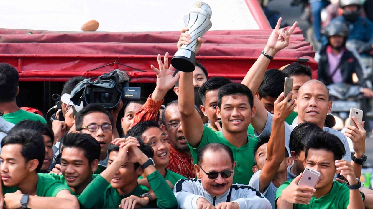 Kemeriahan Konvoi Kemenangan Timnas U-22