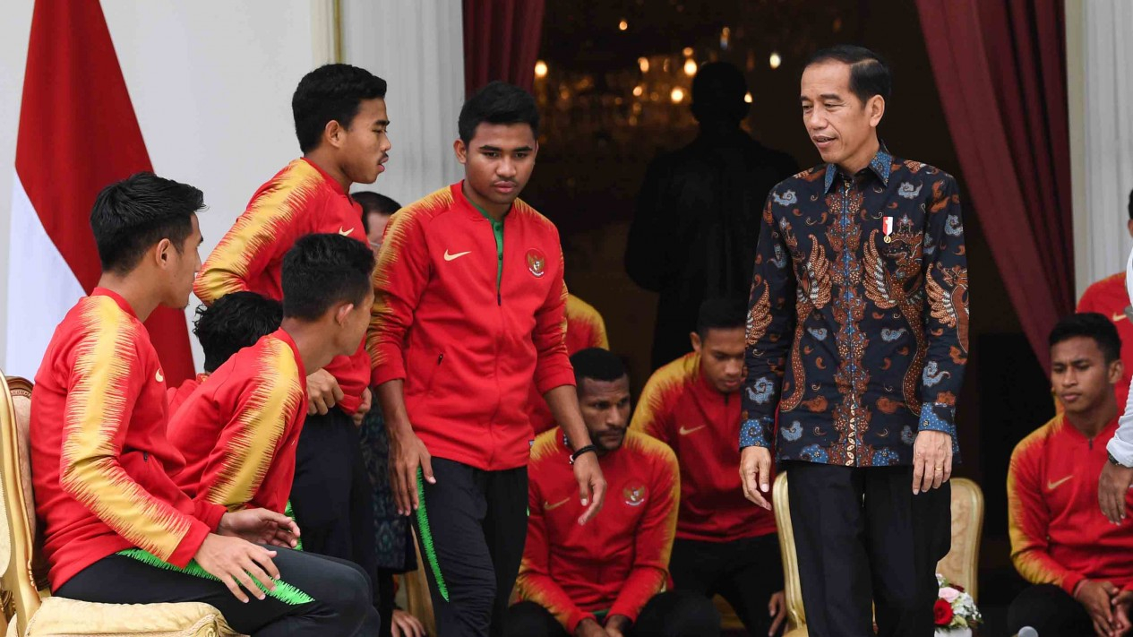 Semringahnya Pemain Timnas U-22 Bertemu Presiden Jokowi
