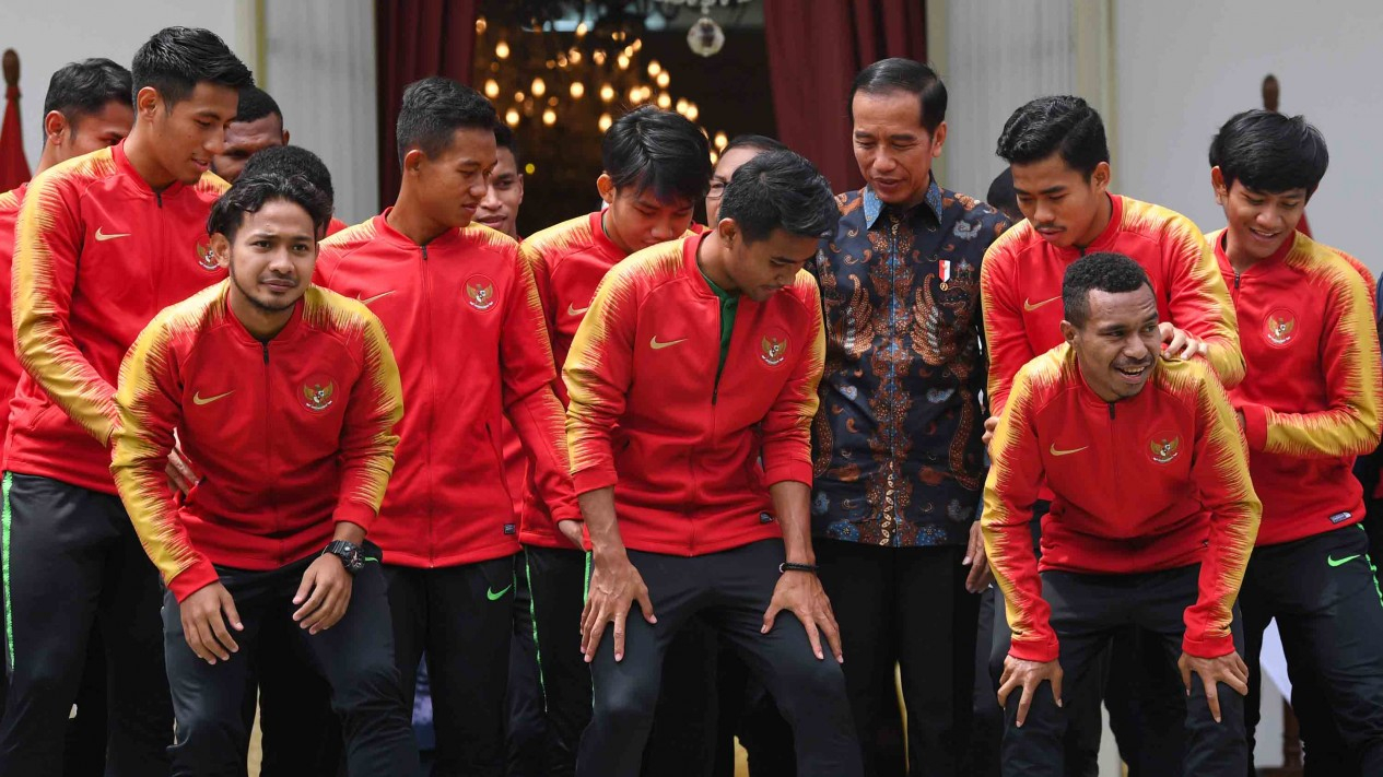 Semringahnya Pemain Timnas U-22 Bertemu Presiden Jokowi