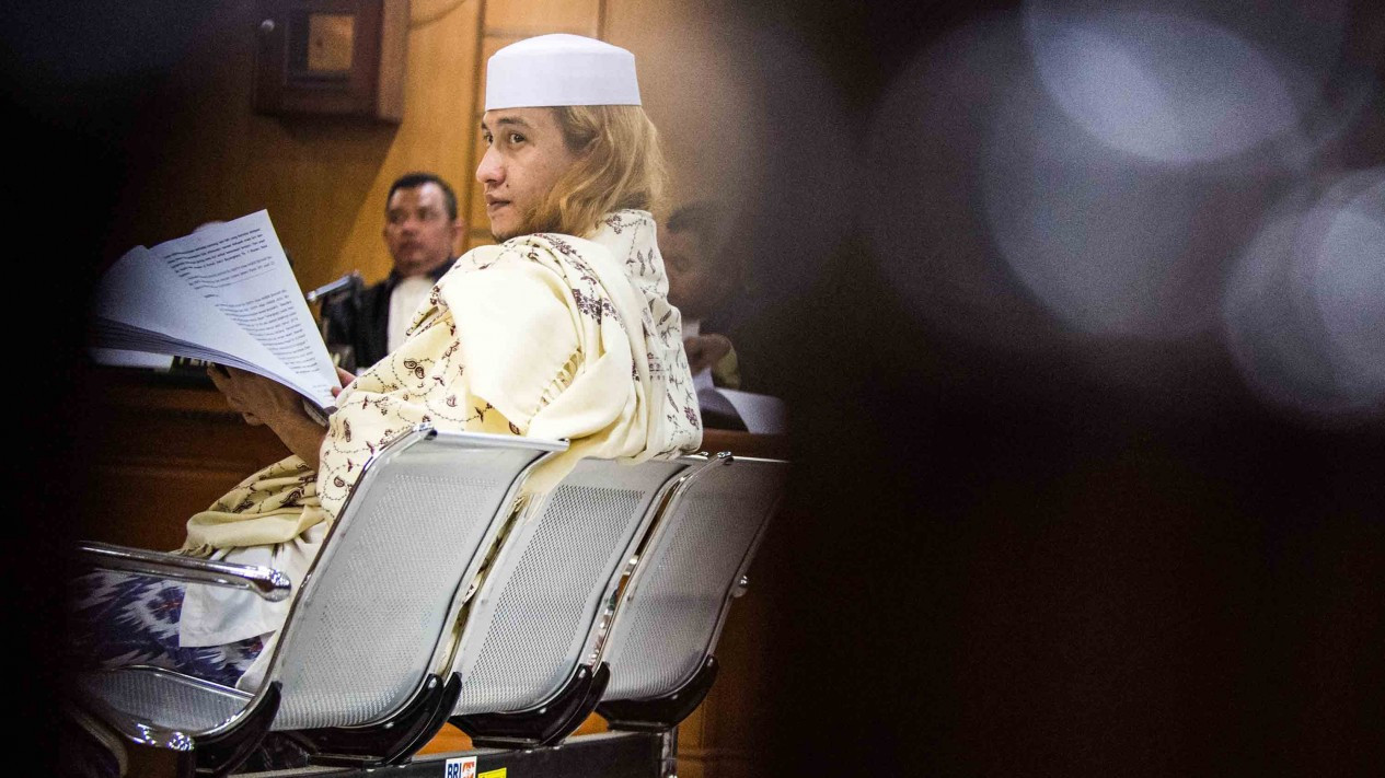 Ragam Mimik Habib Bahar bin Smith di Persidangan Perdana