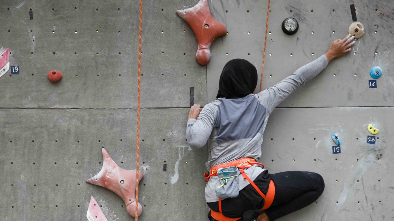 Latihan Para Atlet Panjat Tebing Jelang Olimpiade 2020