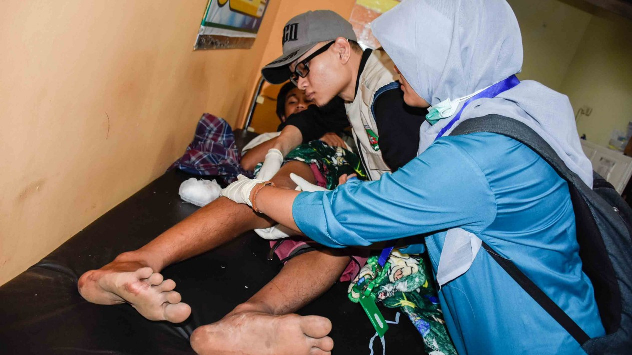 Kondisi Korban Gempa Lombok