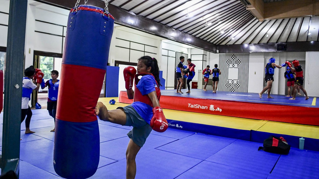 Latihan Atlet Sanda Jelang SEA Games 2019