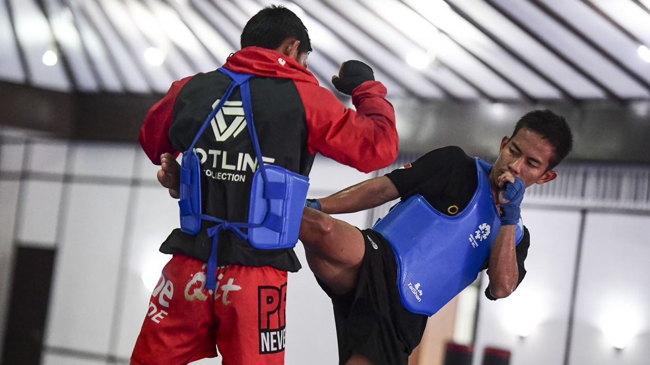 Latihan Atlet Sanda Jelang SEA Games 2019