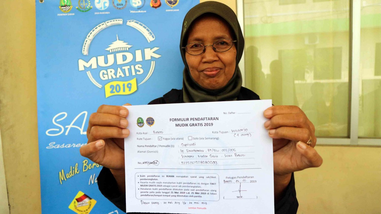 Ramainya Pendaftaran Mudik Gratis Pemprov Jawa Barat