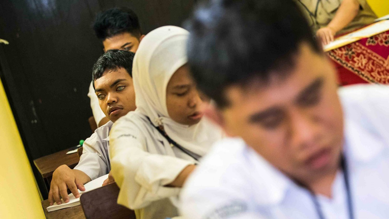 Pelaksanaan UNKP Siswa SLB di Bandung