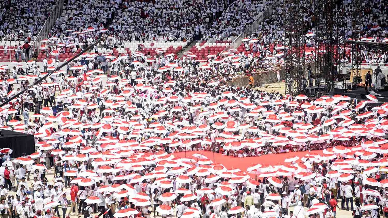 Kampanye Akbar, Pendukung Jokowi-Ma'ruf Amin Padati GBK