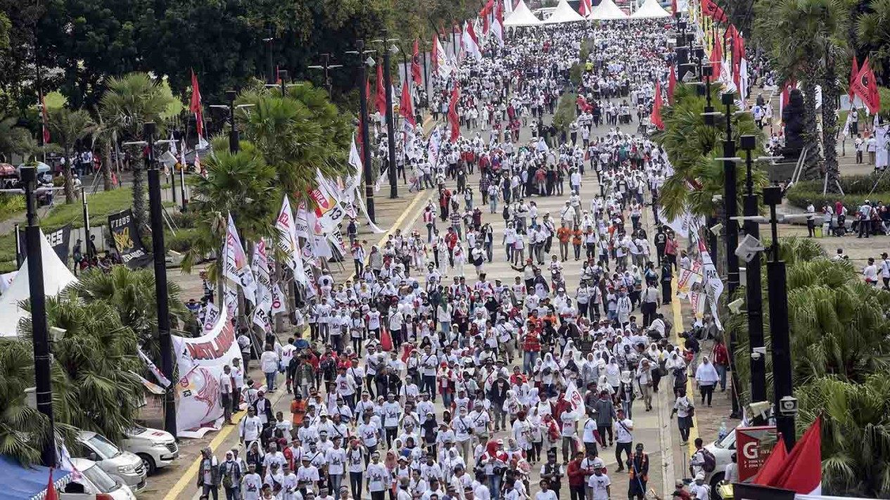 Kampanye Akbar, Pendukung Jokowi-Ma'ruf Amin Padati GBK