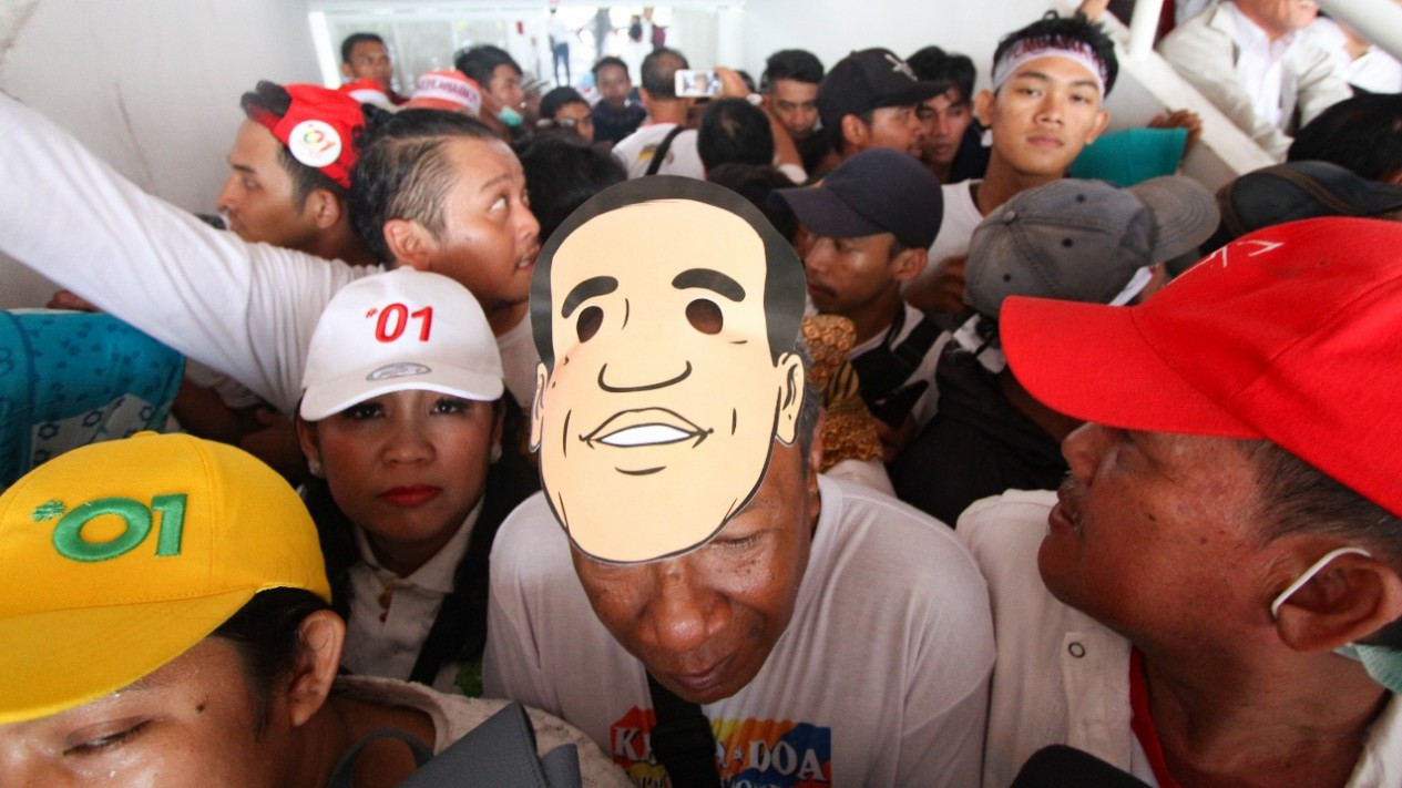 Lautan Massa saat Kampanye Akbar Jokowi-Ma'ruf Amin di GBK