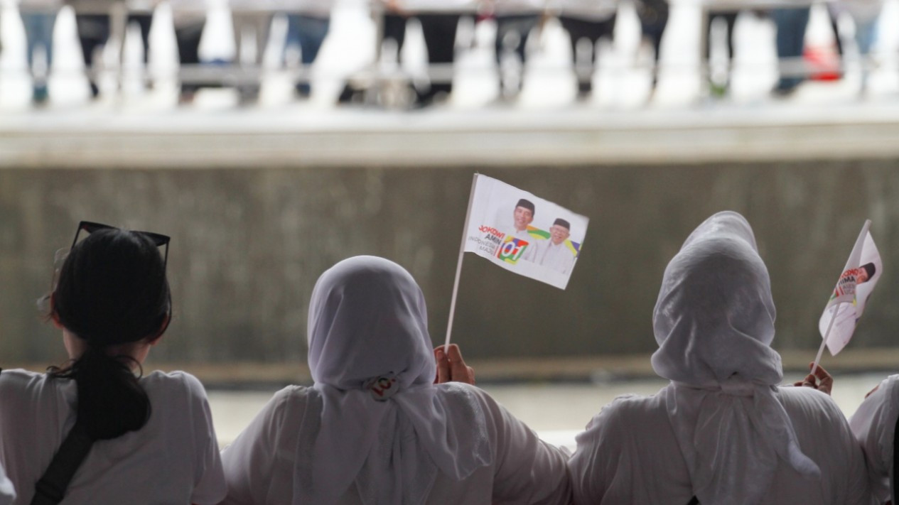 Lautan Massa saat Kampanye Akbar Jokowi-Ma'ruf Amin di GBK