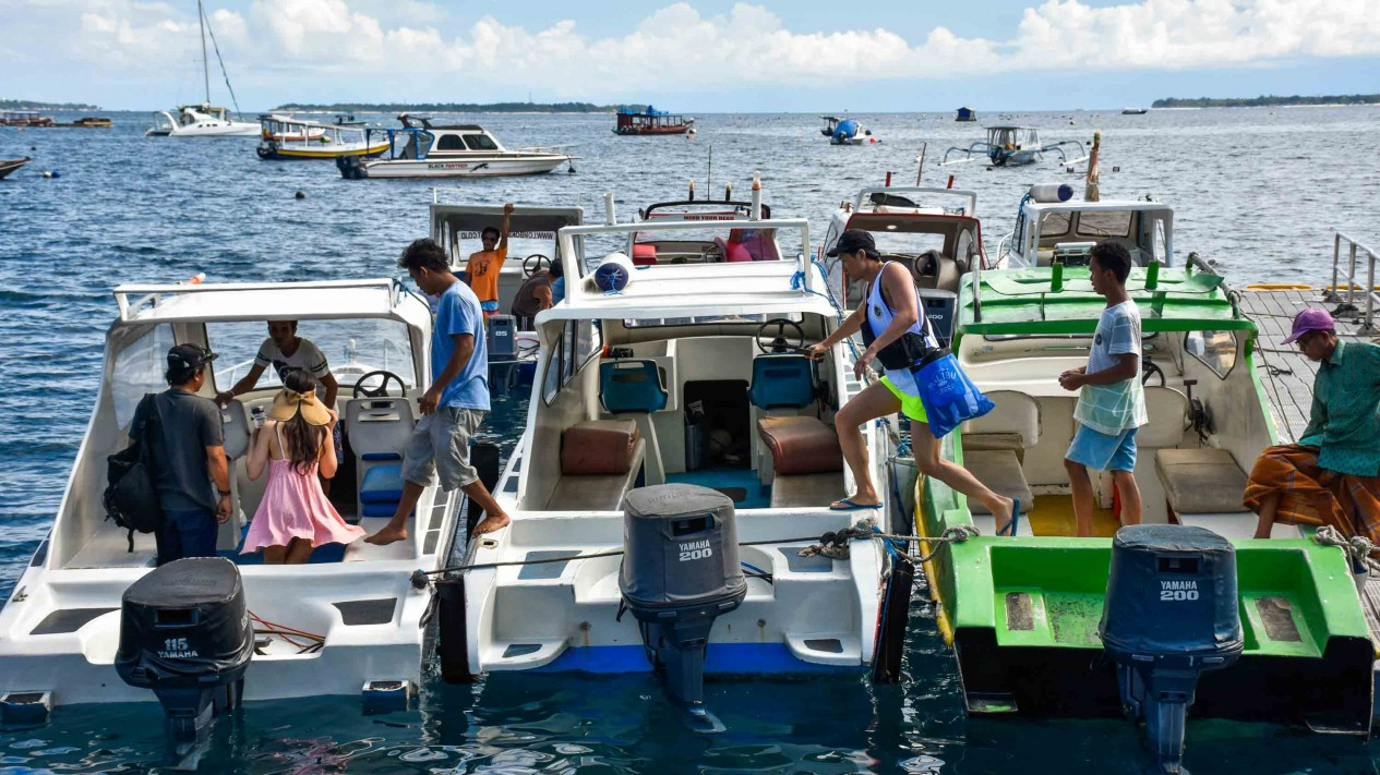 Liburan, Gili Trawangan Dipadati Wisatawan Asing Lagi
