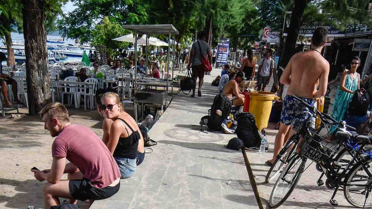 Liburan, Gili Trawangan Dipadati Wisatawan Asing Lagi