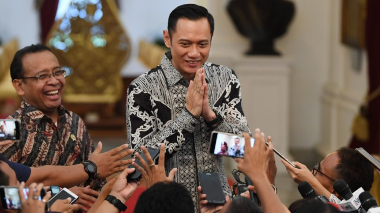 Senyum AHY Usai Bertemu Presiden Jokowi