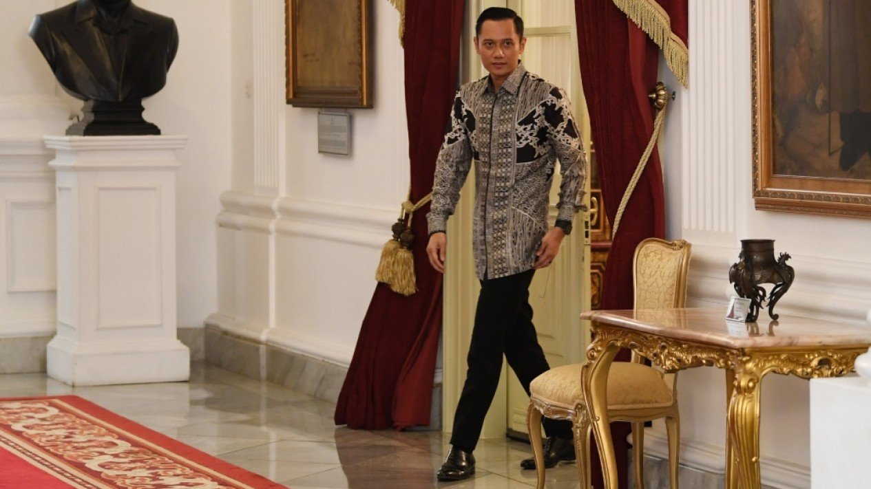 Senyum AHY Usai Bertemu Presiden Jokowi