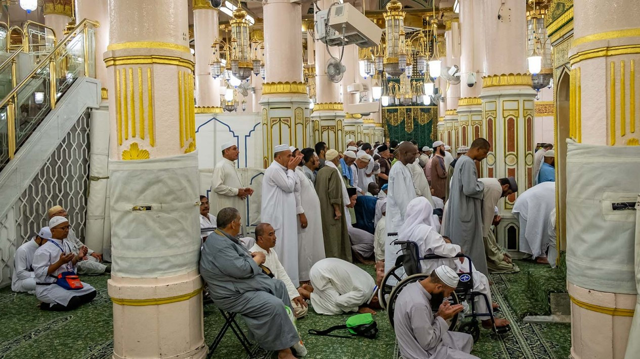 Suasana Ramadan di Taman Surga (Raudhah) Masjid Nabawi