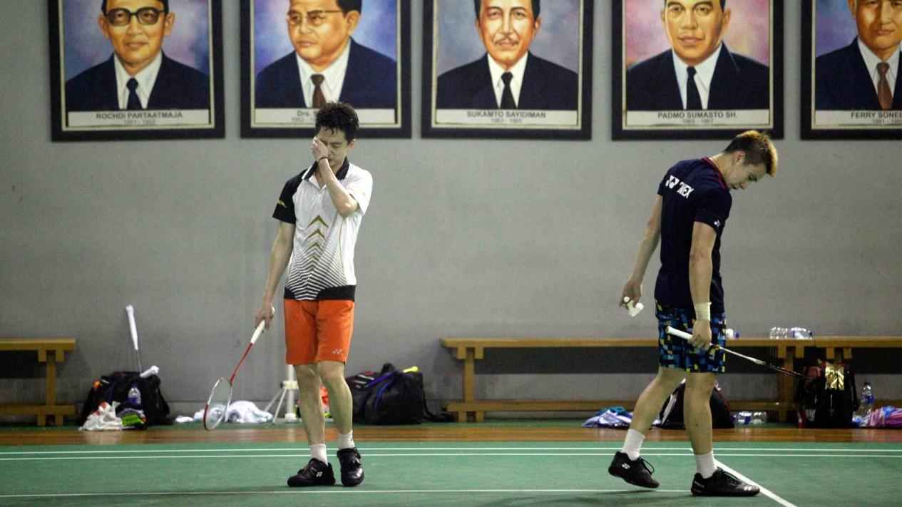 Latihan Tim Bulutangkis Indonesia Jelang Piala Sudirman 2019