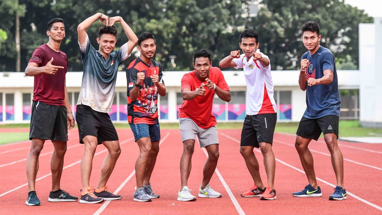 Ramadan, Zohri dan Tim Estafet Indonesia Tetap Fokus Latihan