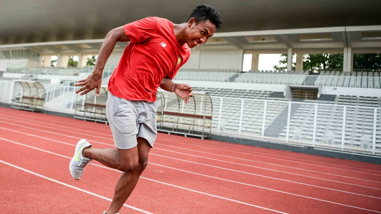 Ramadan, Zohri dan Tim Estafet Indonesia Tetap Fokus Latihan