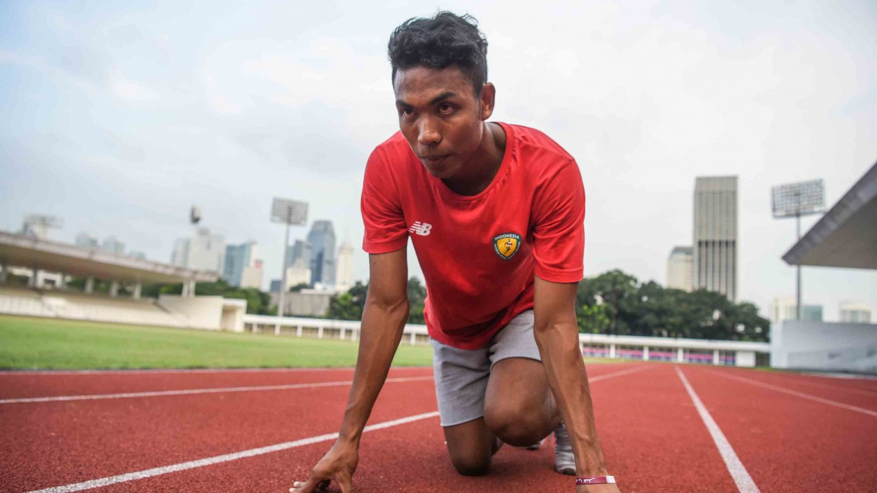 Ramadan, Zohri dan Tim Estafet Indonesia Tetap Fokus Latihan