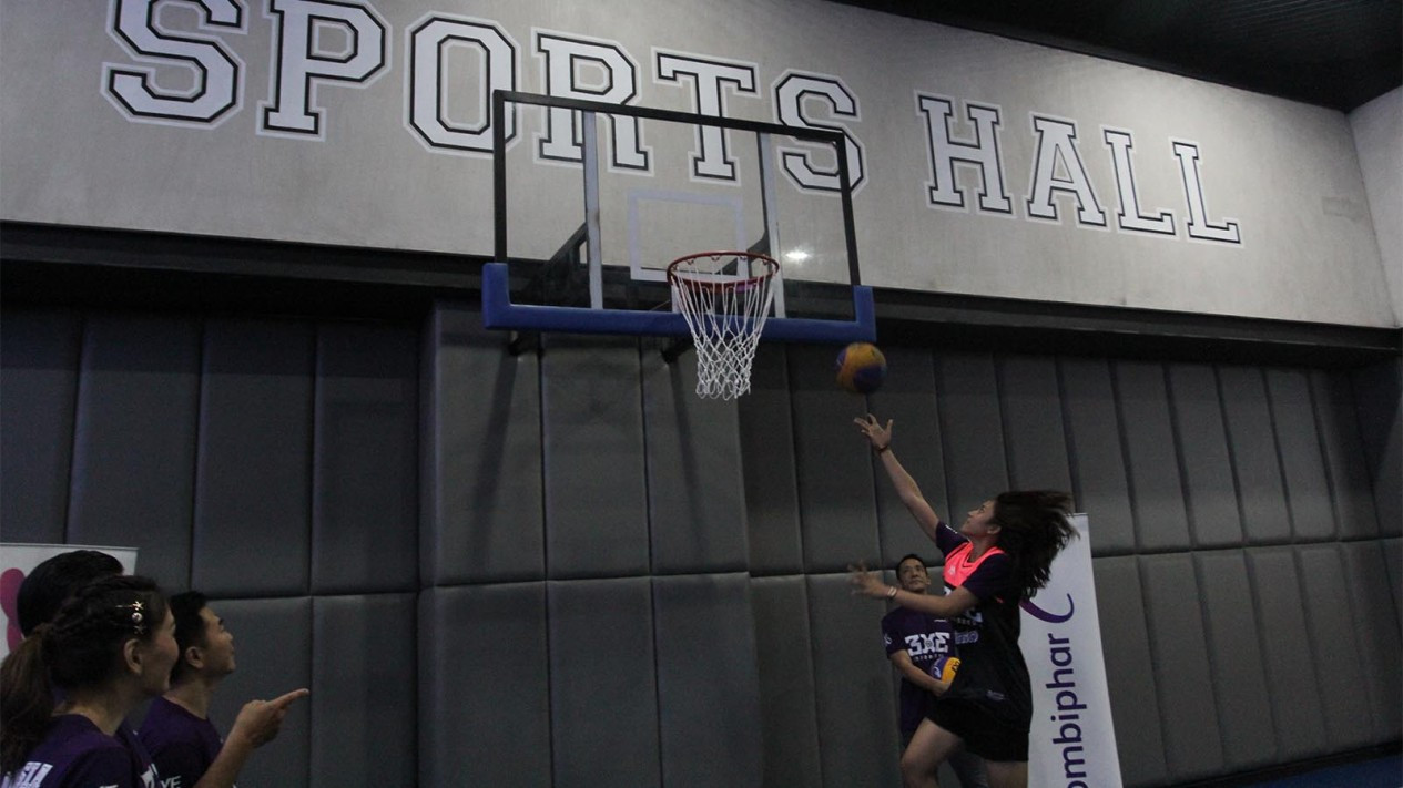 Latihan Timnas Basket Putri 3x3