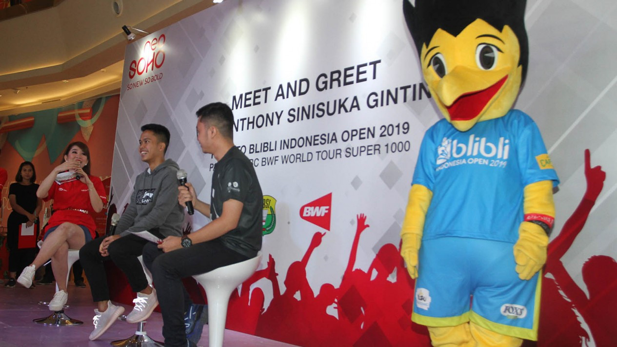 Temu Kangen Anthony Ginting Jelang Indonesia Open 2019