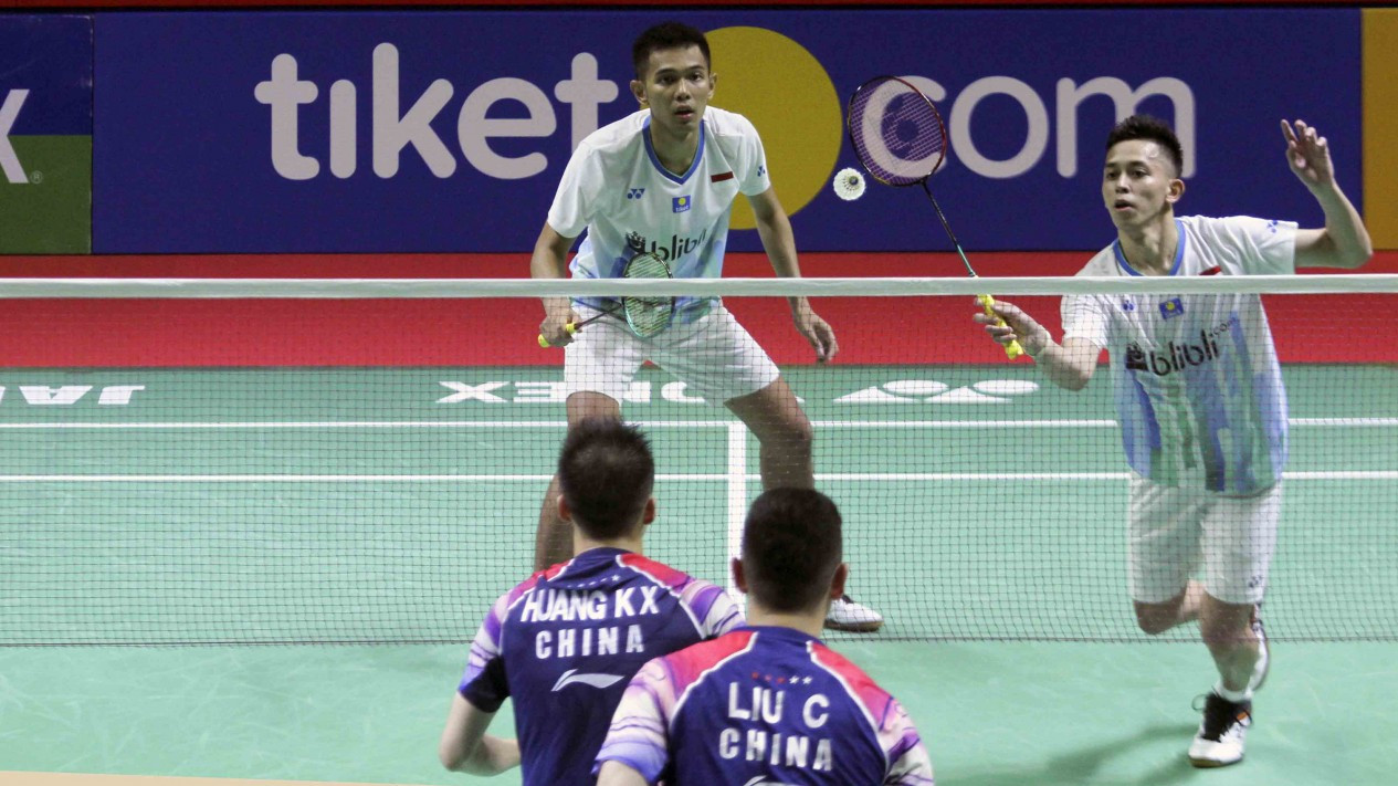 Fajar/Rian Permalukan Juara Dunia Asal China