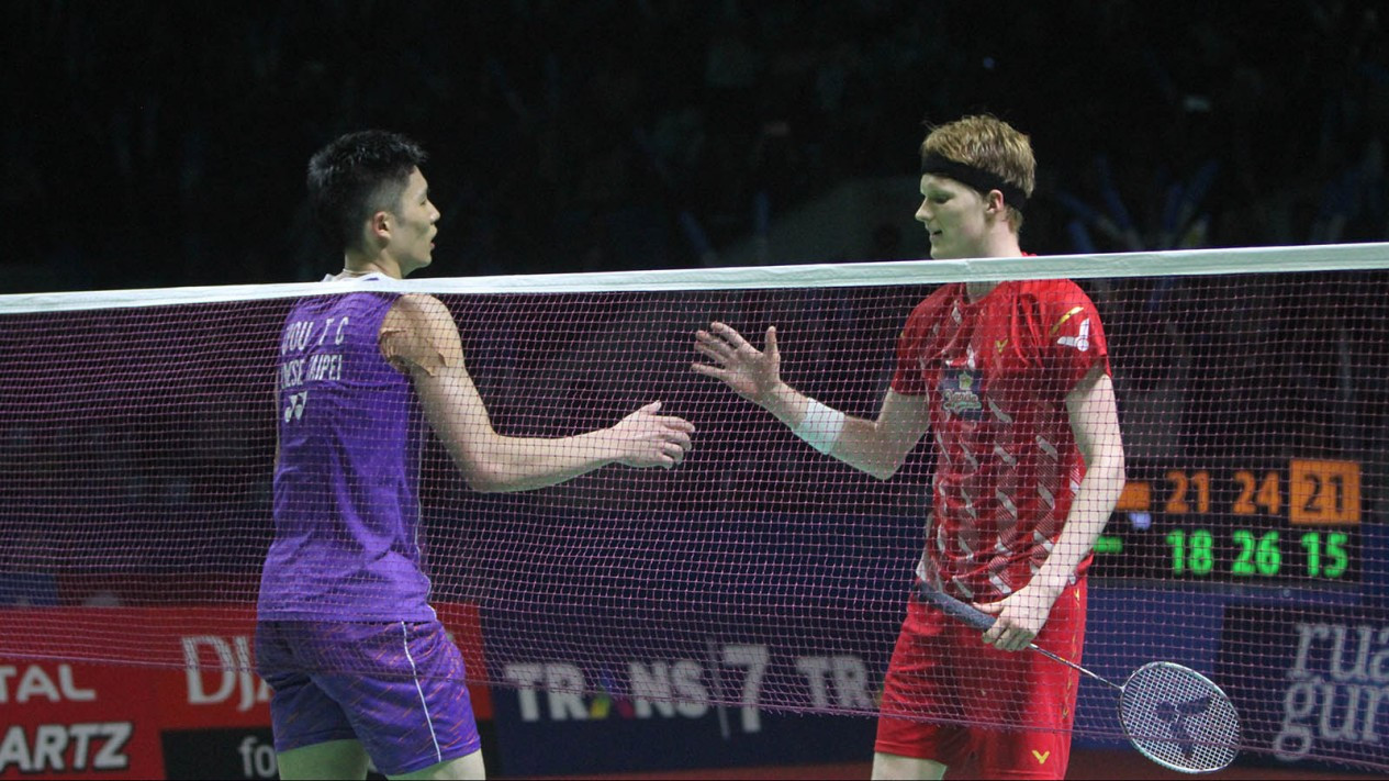 Kalahkan Antonsen, Chou Tien Chen Juarai Indonesia Open 2019