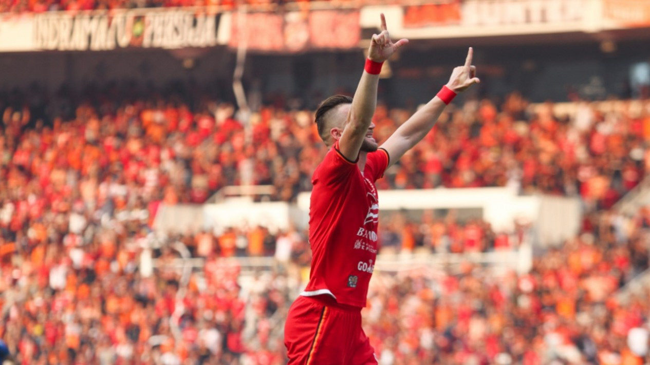 Gaya Selebrasi Simic Usai Jebol Gawang Arema