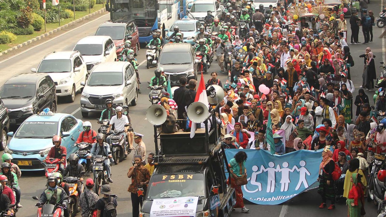 Penyandang Disabilitas Meriahkan Pawai Budaya
