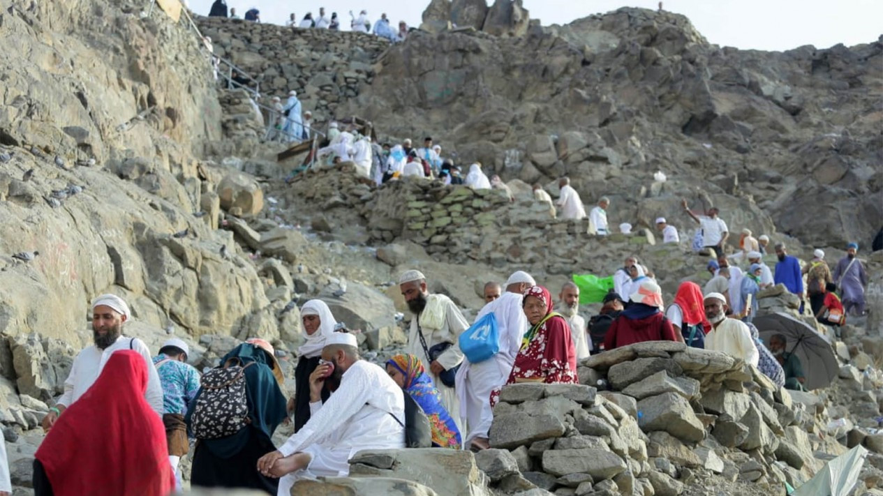 Manfaatkan Waktu Luang, Jemaah Haji Kunjungi Gua Hira