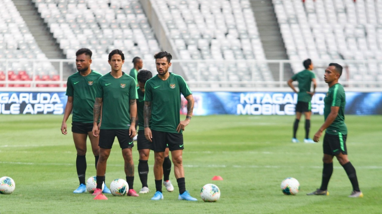 Latihan Timnas Indonesia Jelang Lawan Thailand
