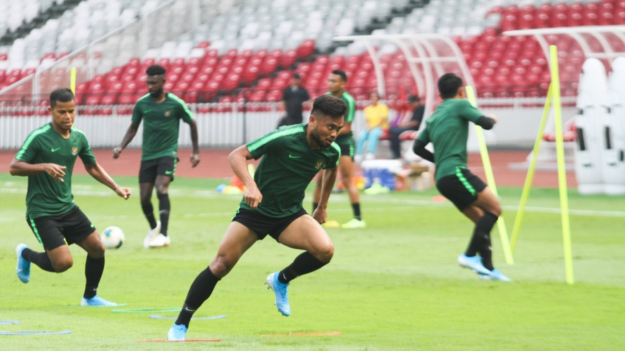 Latihan Timnas Indonesia Jelang Lawan Thailand