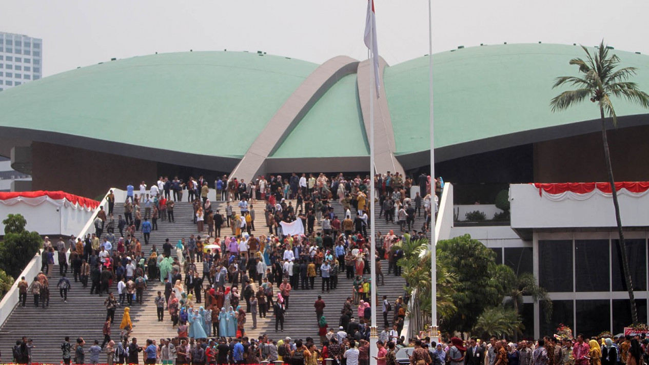 Aksi Anggota DPR Usai Dilantik di Gedung Kura-kura