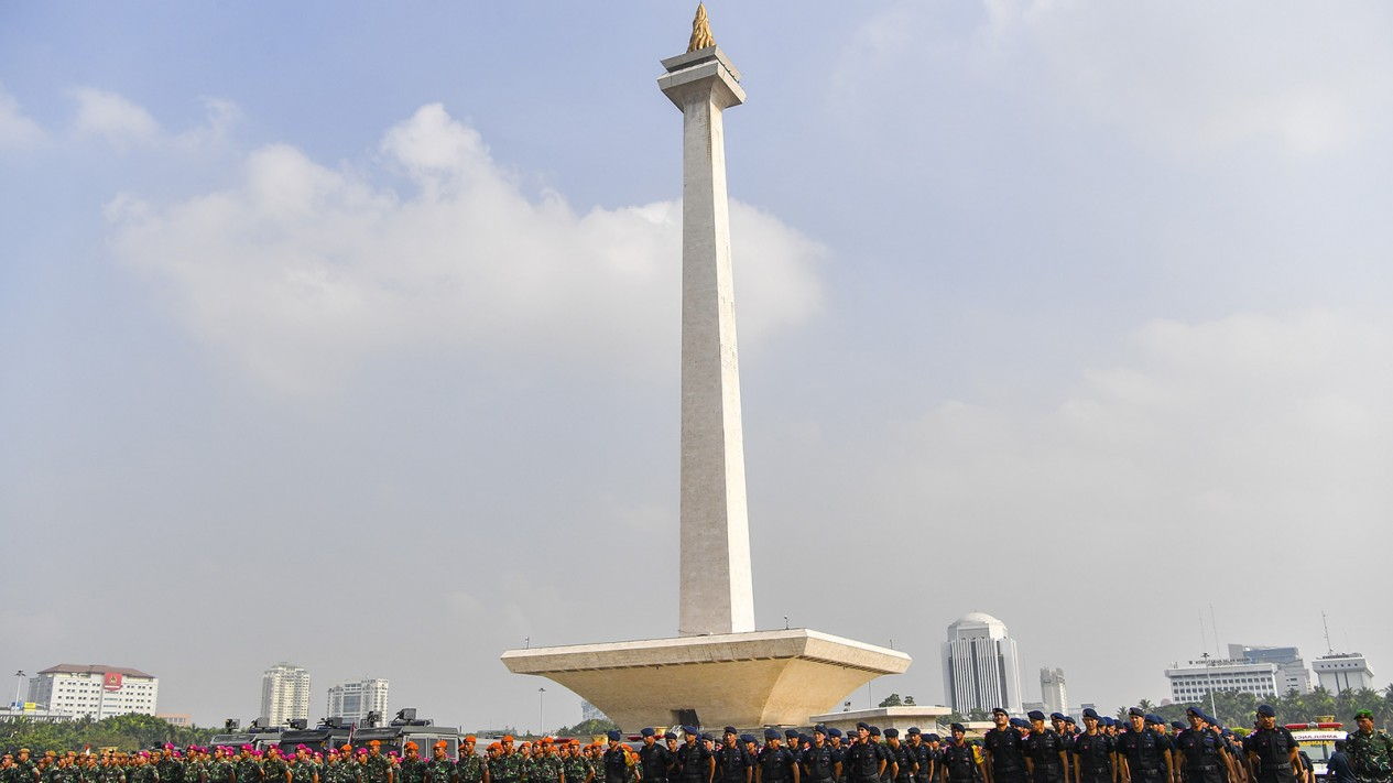 Apel Gelar Pasukan Pengamanan Pelantikan Presiden