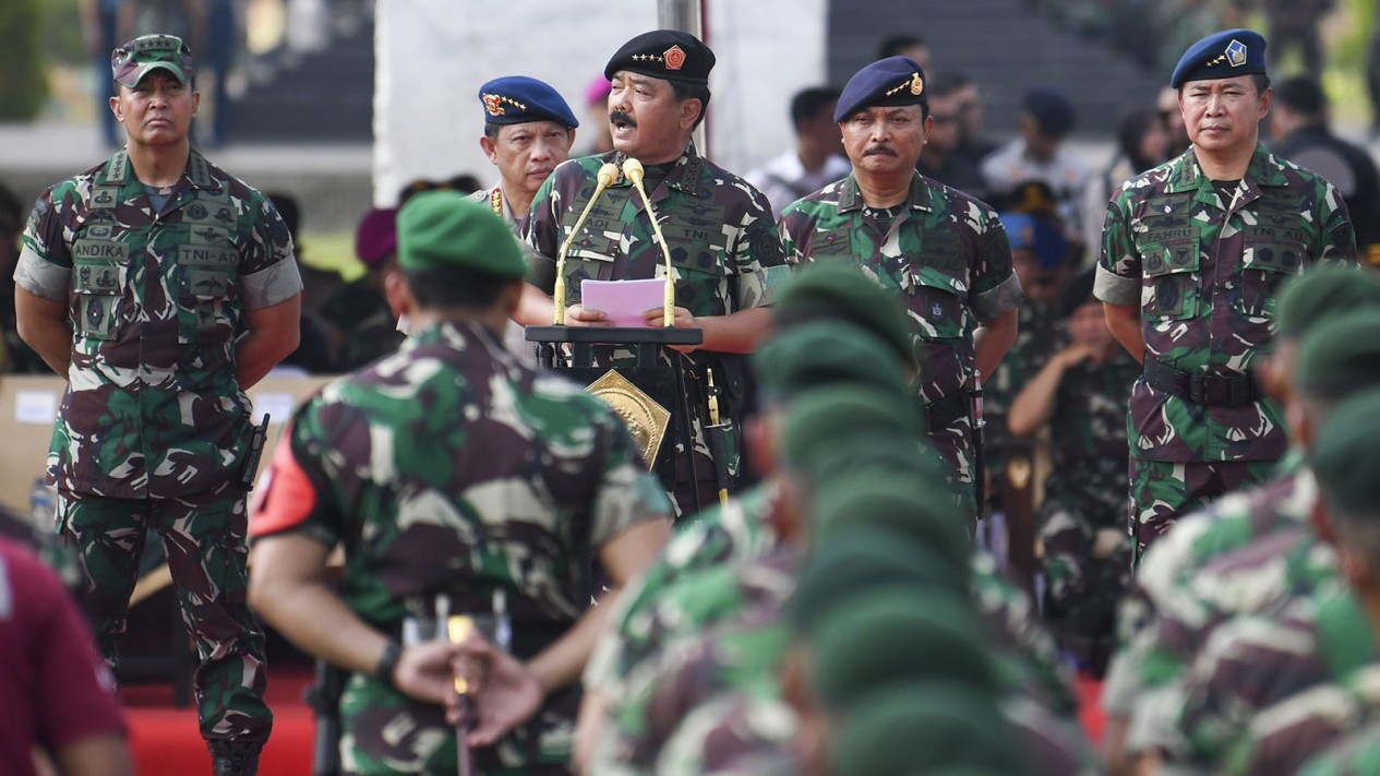 Apel Gelar Pasukan Pengamanan Pelantikan Presiden