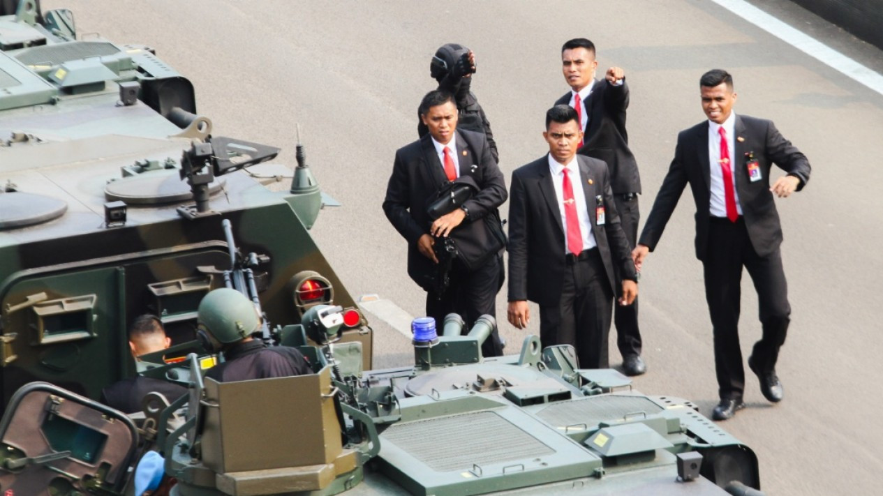 Simulasi Pengamanan Pelantikan Presiden dan Wakil Presiden