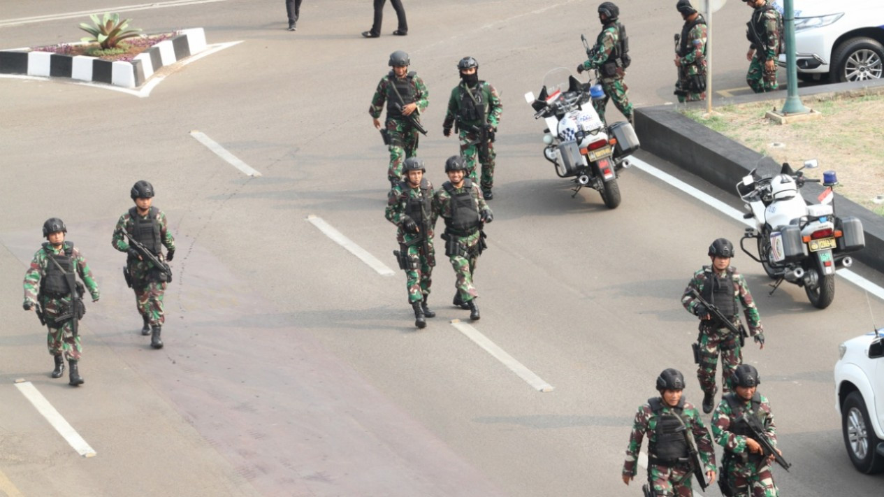 Simulasi Pengamanan Pelantikan Presiden dan Wakil Presiden