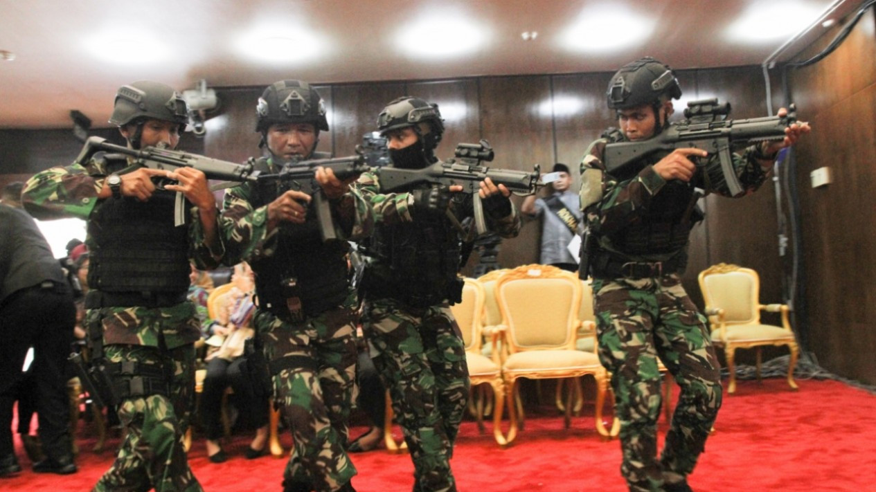 Simulasi Pengamanan Pelantikan Presiden dan Wakil Presiden
