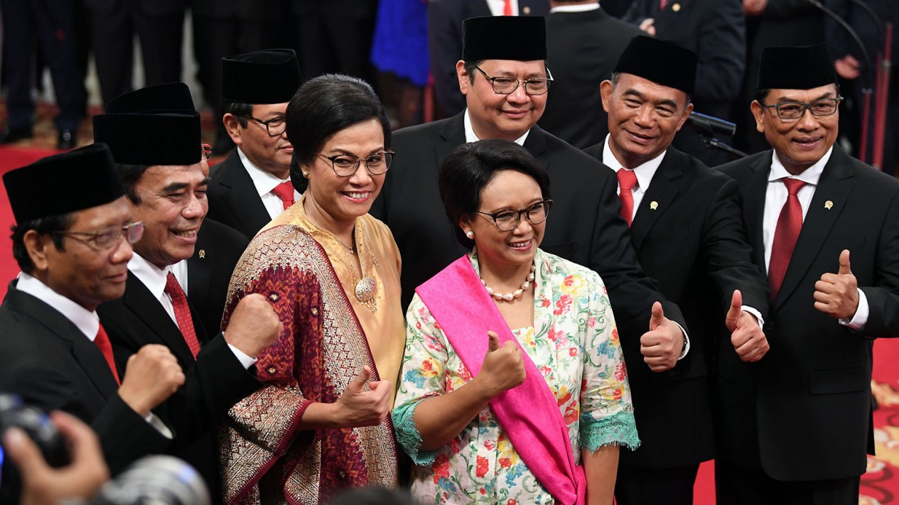 Jajaran Menteri Kabinet Indonesia Maju