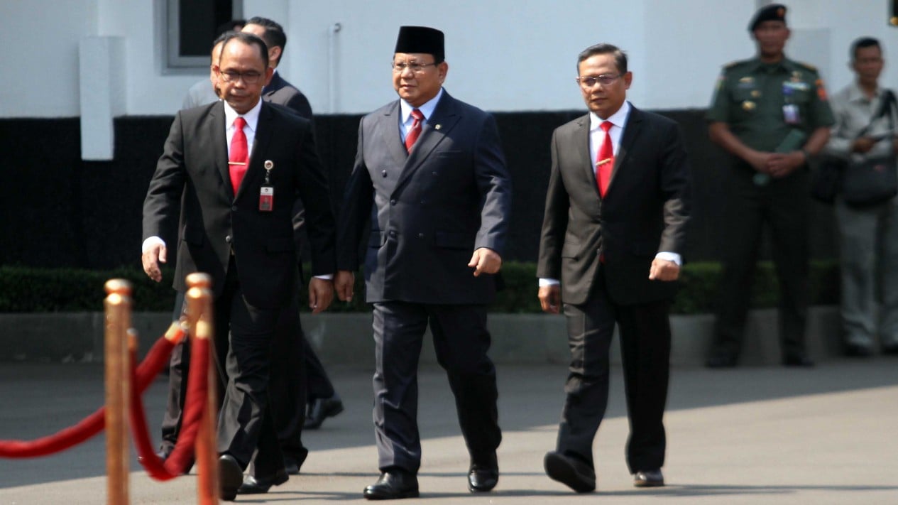 Sertijab Menhan Prabowo Subianto