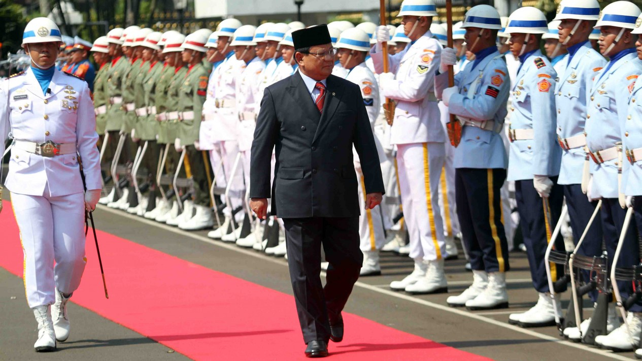 Sertijab Menhan Prabowo Subianto