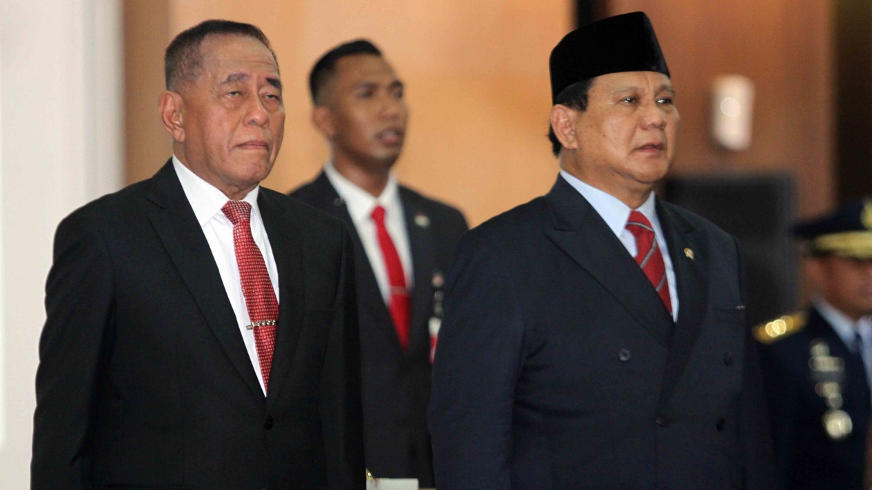 Sertijab Menhan Prabowo Subianto