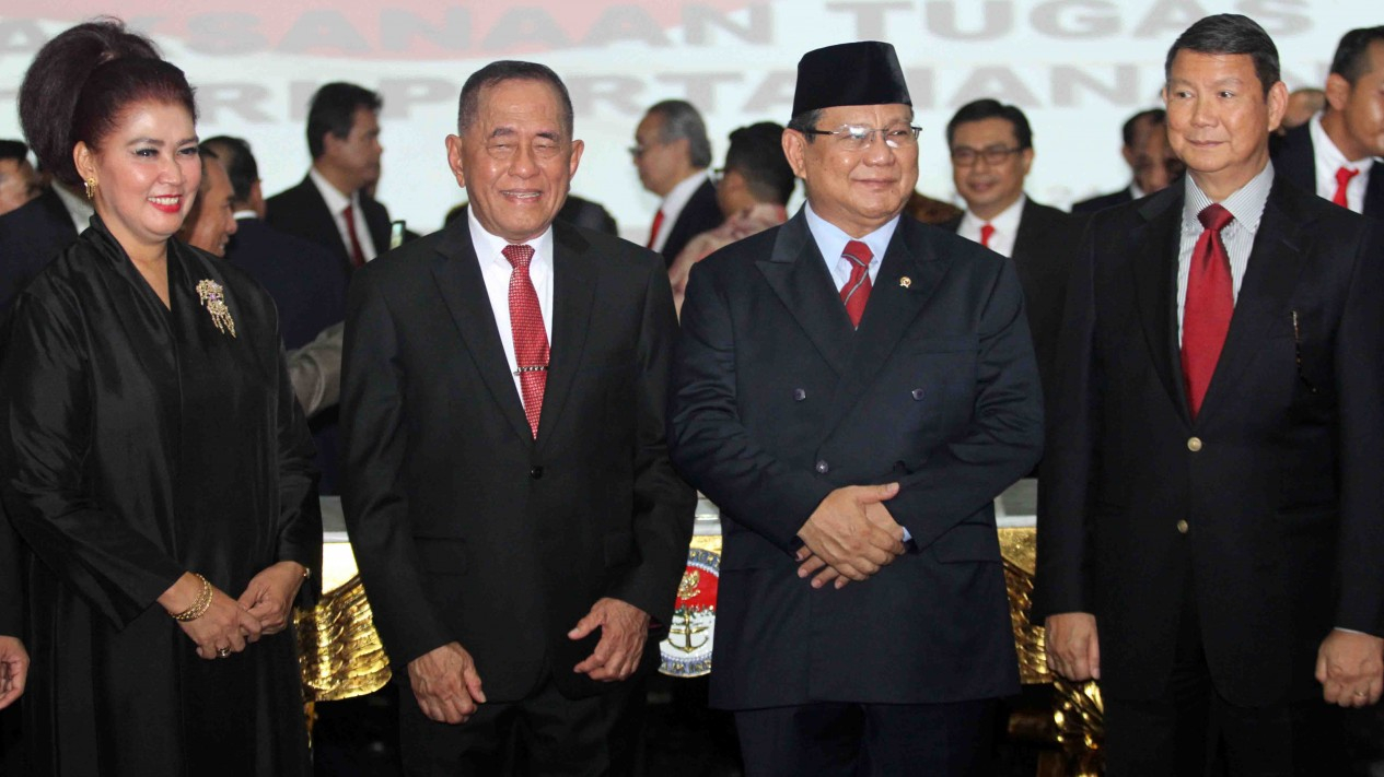 Sertijab Menhan Prabowo Subianto