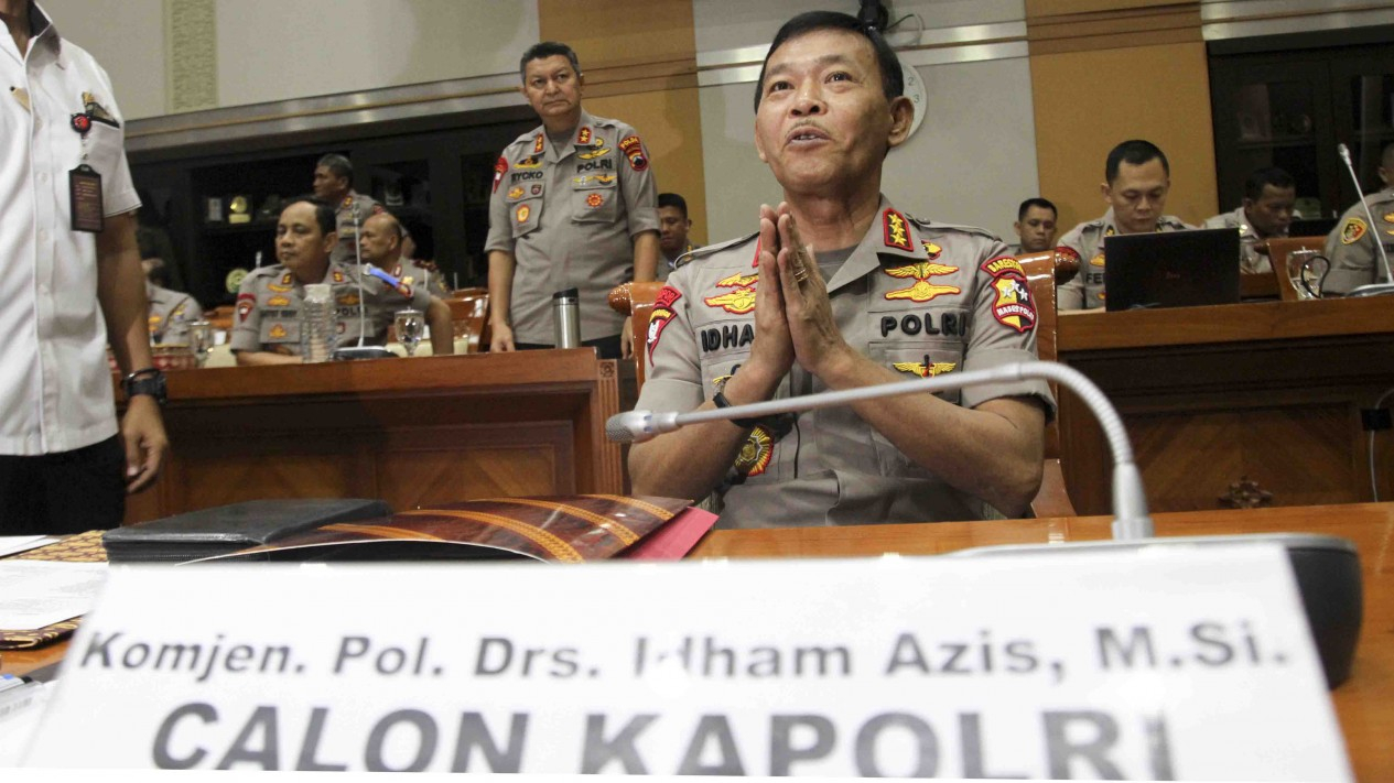 Calon Kapolri Idham Azis, Jalani Fit and Proper Test di DPR