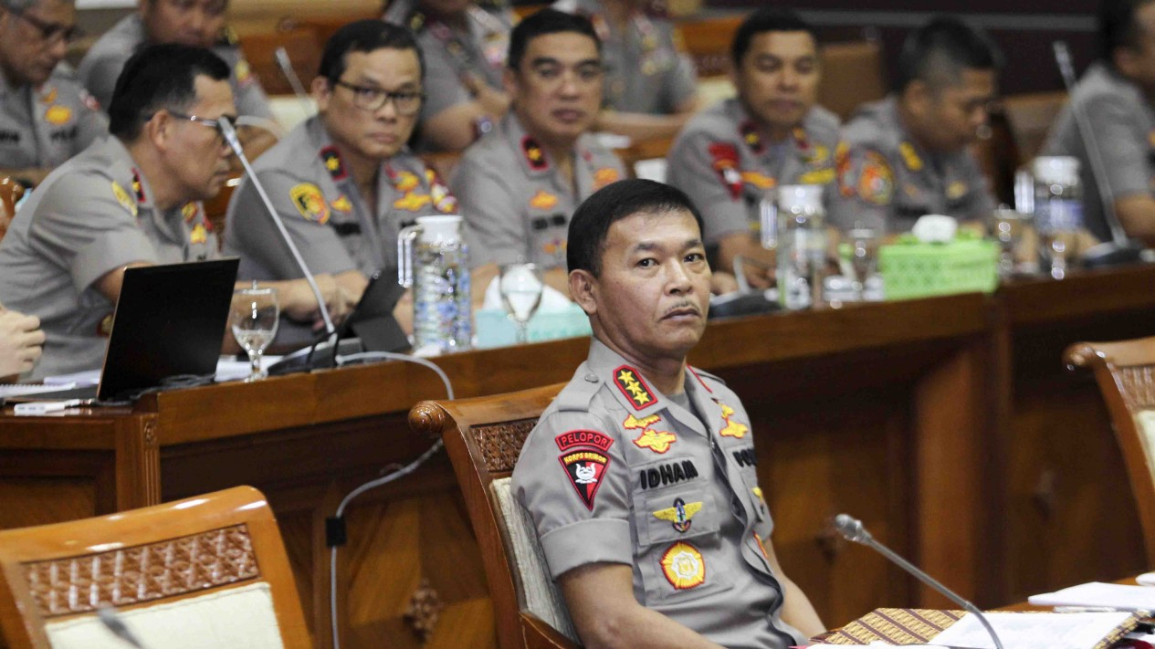 Calon Kapolri Idham Azis, Jalani Fit and Proper Test di DPR