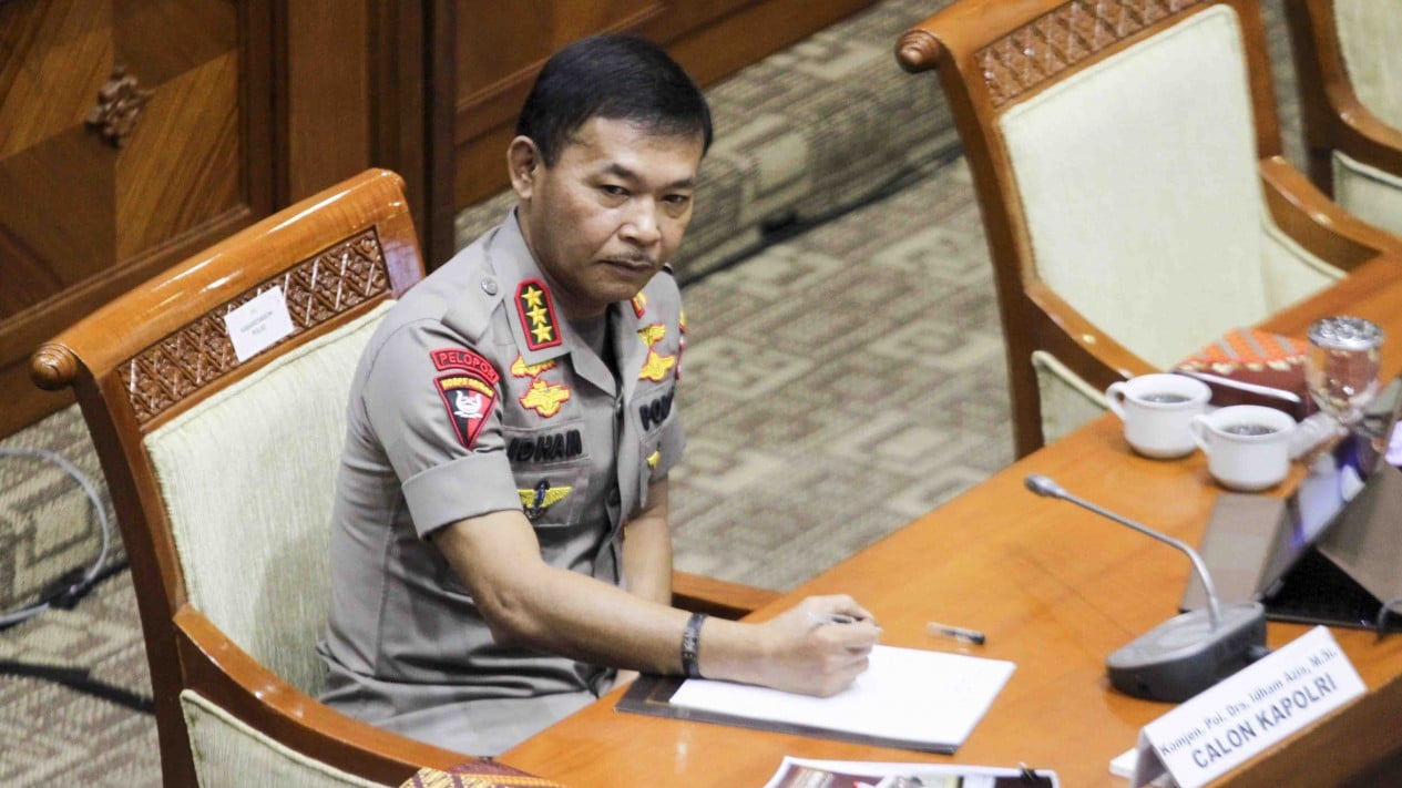 Calon Kapolri Idham Azis, Jalani Fit and Proper Test di DPR