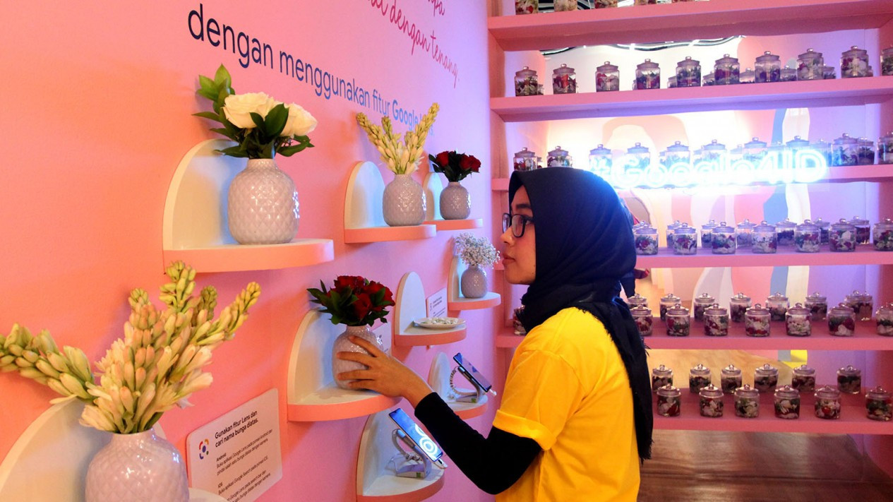 Berfoto di Taman Ria Google for Indonesia