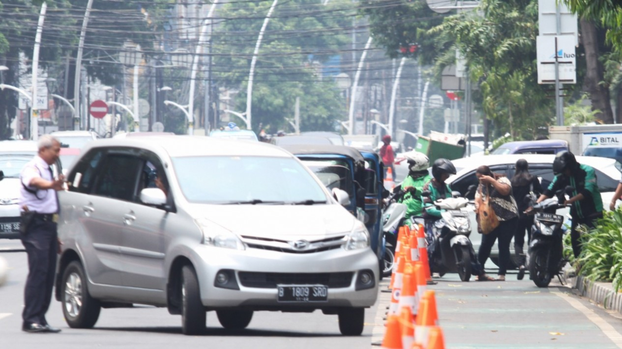Hari Kedua, Lintasi Jalur Sepeda, Ratusan Motor Kena Tilang